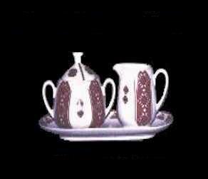 Cream,Sugar and Tray 