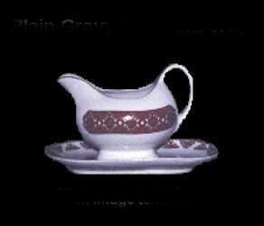 Plain Gravy Boat and Tray