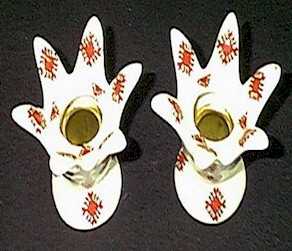 Leaf Candlesticks Set